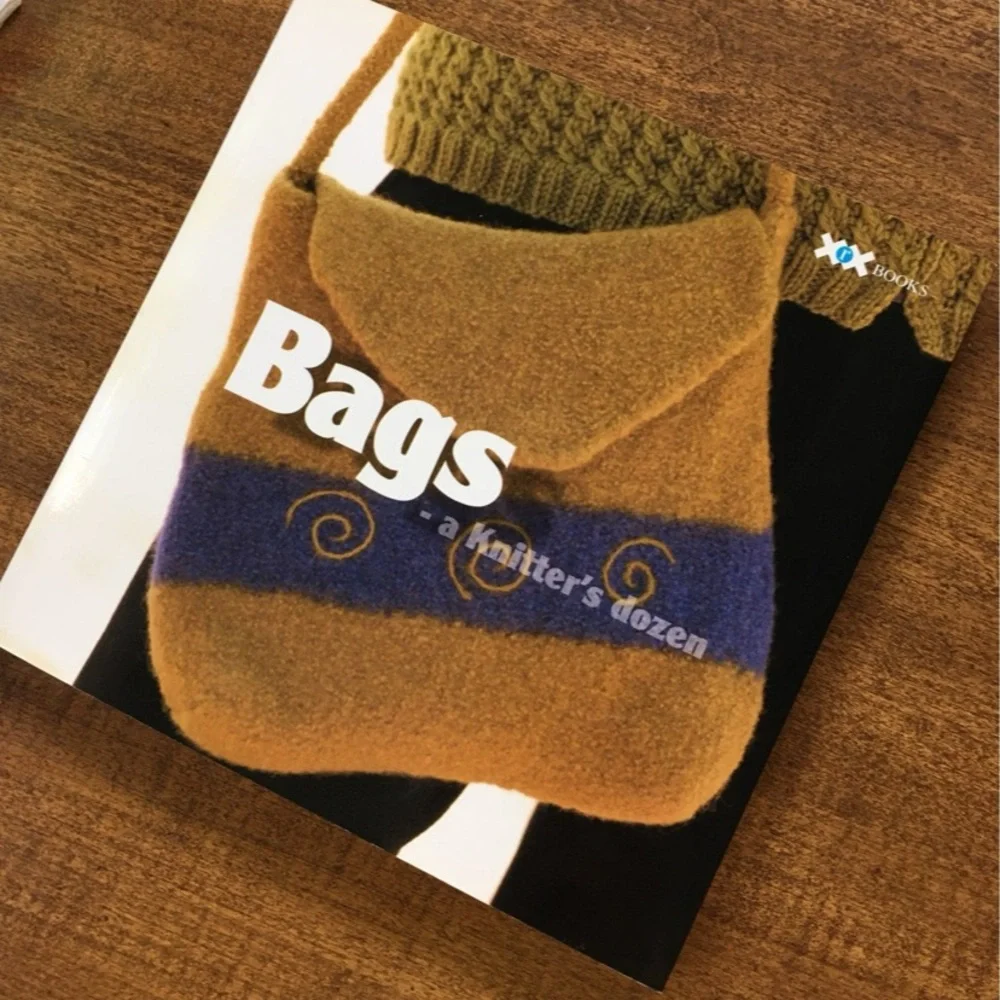 Knitting Book “Bags A Knitter’s Dozen” Softcover 12 Patterns 2004